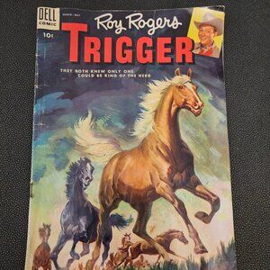 ROY ROGERS TRIGGER #16 DELL COMIC BOOK FROM MARCH - MAY, 1955